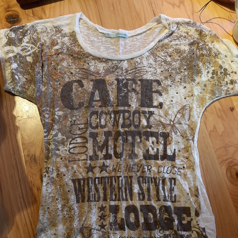 Maurices almost sheer shirt
